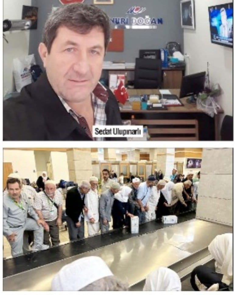 ÇUMRALI HACILAR HAVAALANINDA KARŞILANDI