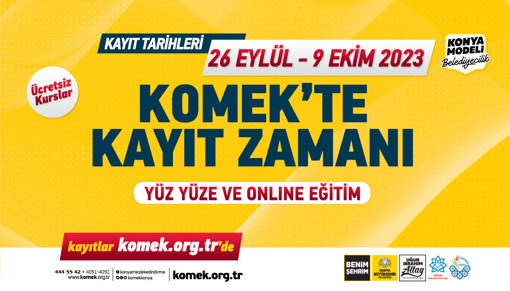 KOMEK’TE YENİ DÖNEM KAYITLARI BAŞLADI