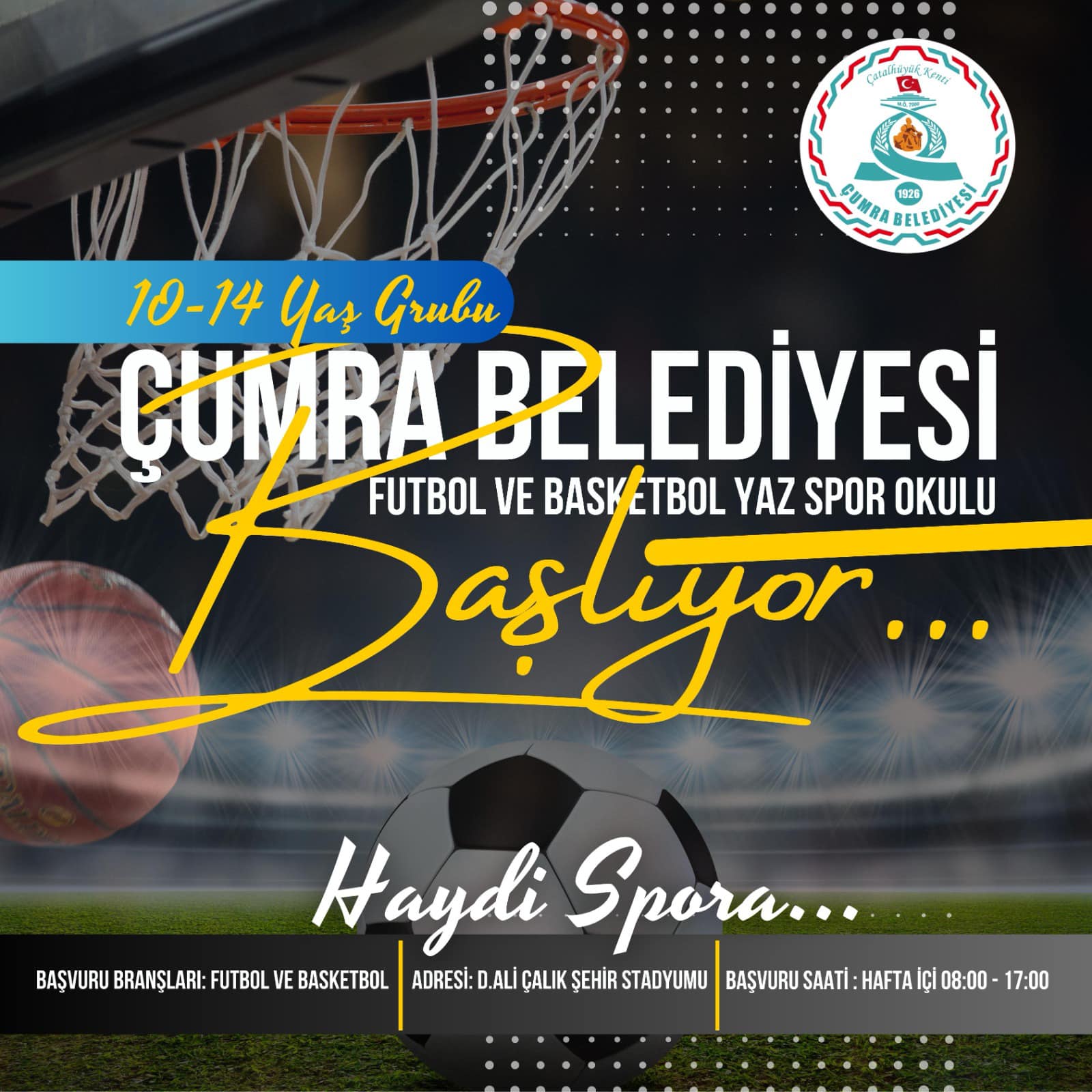 Yaz Spor Okulu Başvuruları Başladı